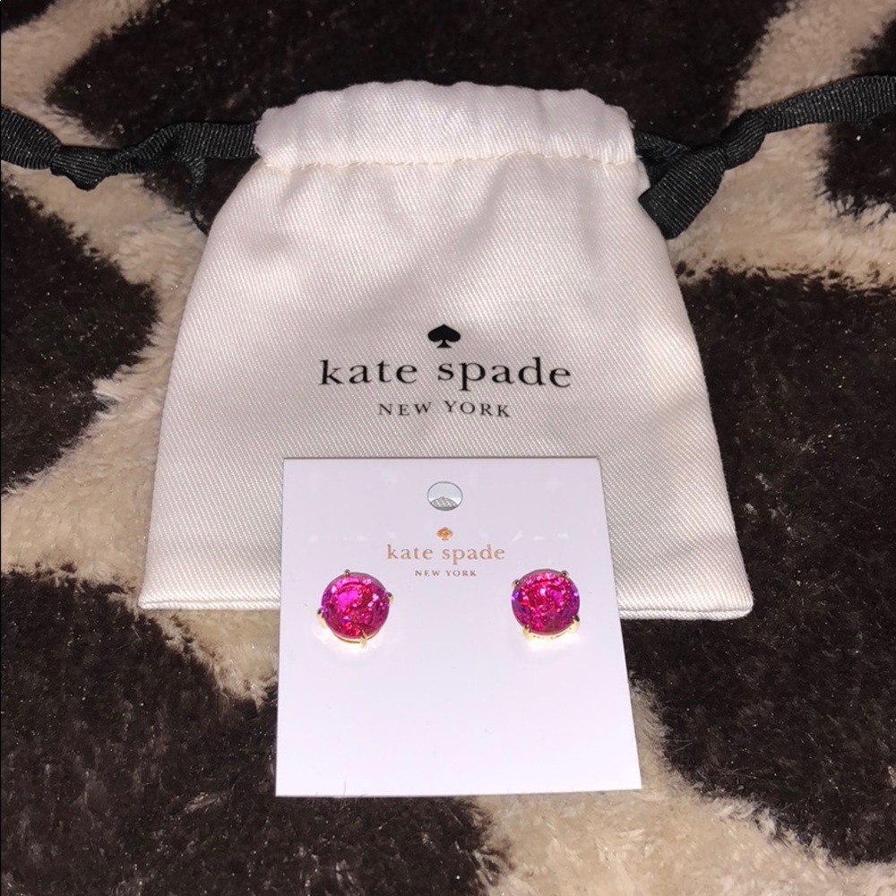 Super Cute Kate Spade ♠️ Fuchsia Gumdrop Earrings